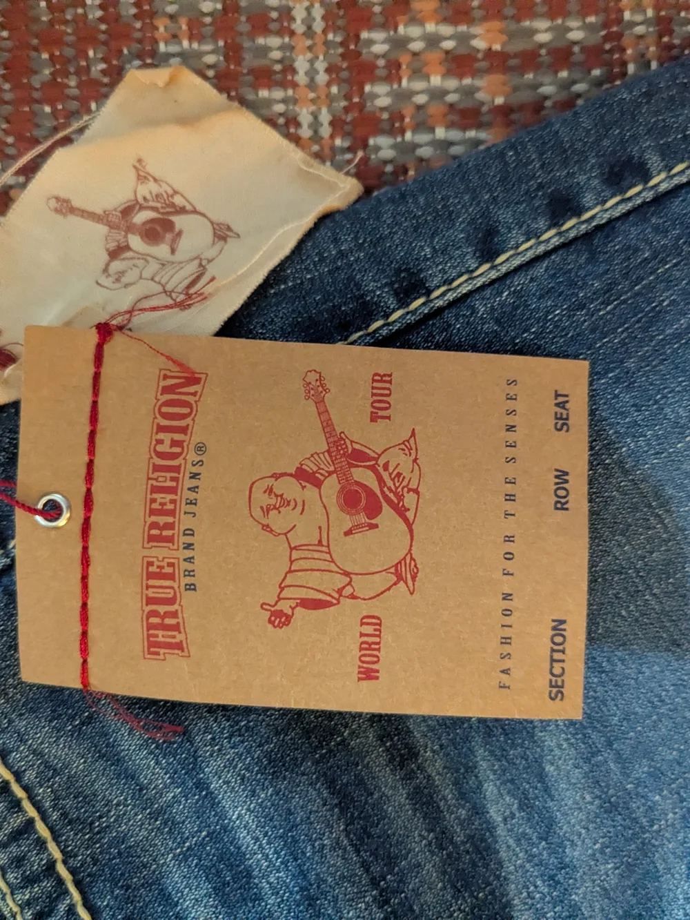 True Religion Joey Rainbow Mid-Blue Flared Jeans - Picture 7 of 11